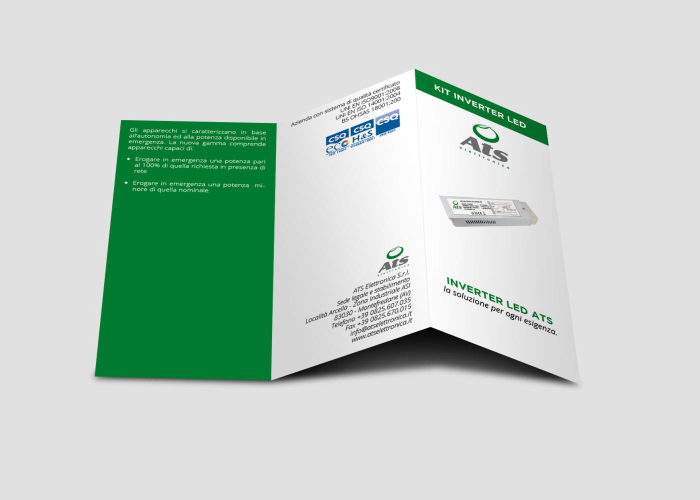 grafica e stampa Brochure Inverter ATS Elettronica